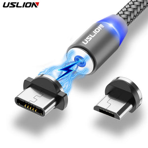 USLION Magnetic USB Cable Fast Charging